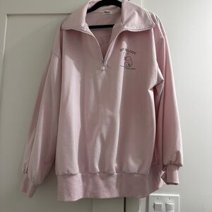 Sanrio Pink Half-Zip Women's Sweater